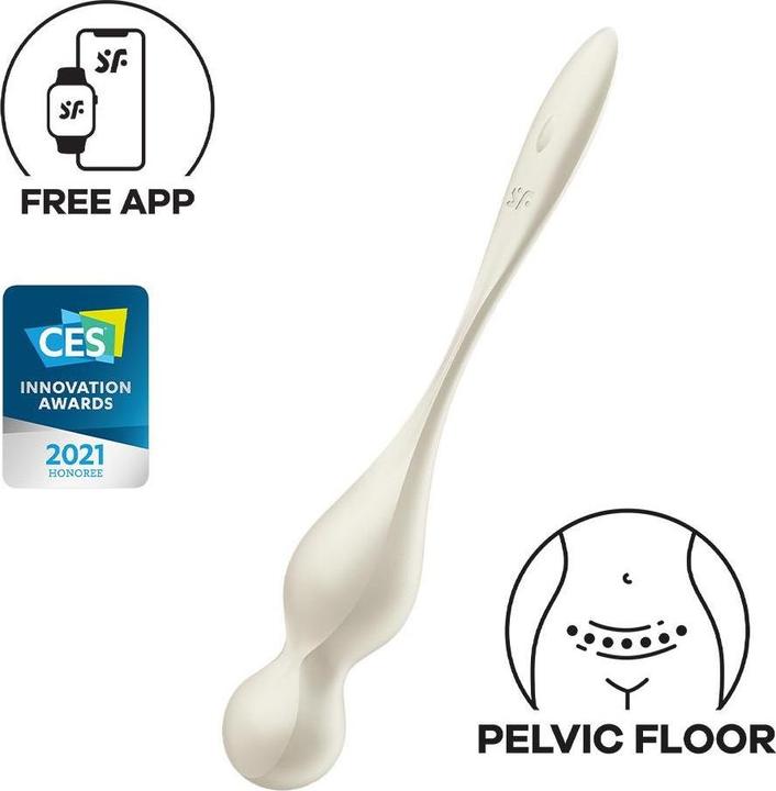 Produktbild Satisfyer - Love Birds Vibrierende Kegel-Kugeln Weiss
