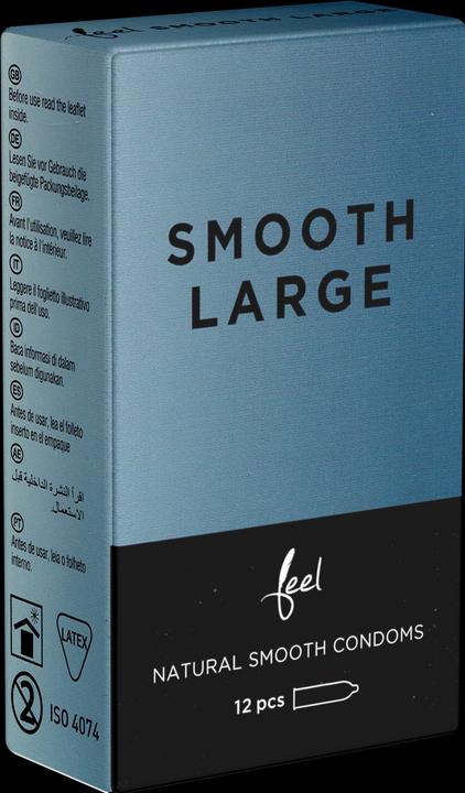 Feel Smooth Large» 12 grosse Kondome mit samtweicher Oberfläche (12 Stk.)