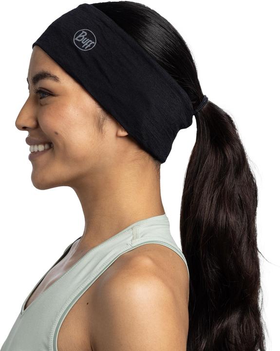 Actual product image Buff Leichtes Merino-Stirnband in Schwarz