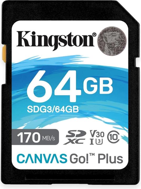 Kingston Canvas Go! Plus (64 GB, SDXC, U3, UHS-I)