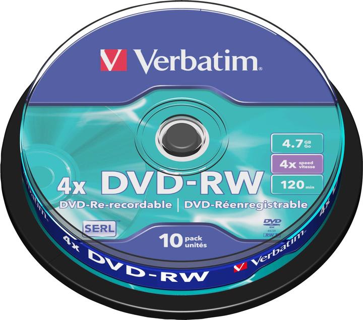 Actual product image Verbatim Dvd-Rw (10 x)