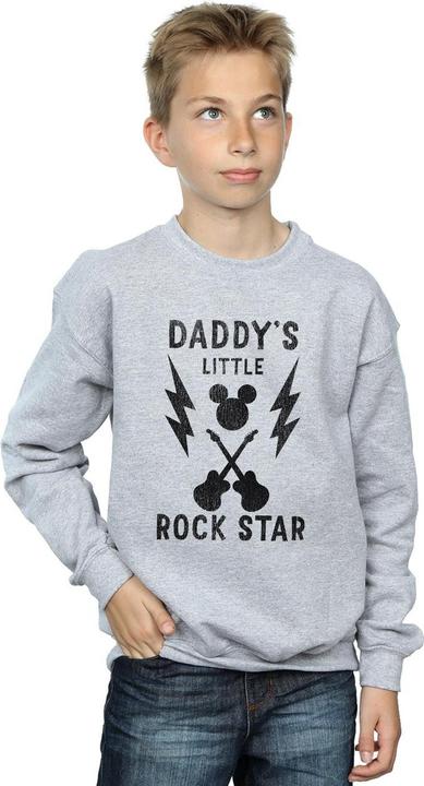 Produktbild Disney Mickey Mouse Daddy's Rock Star Sweatshirt Jungen (140, 146)