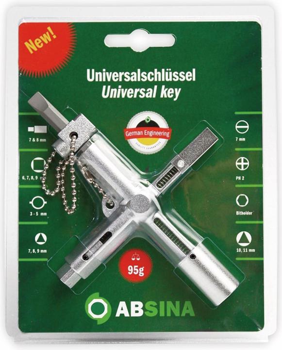 Produktbild Absina Universal-Schaltschrank-Schlüssel X Key Plus 1002