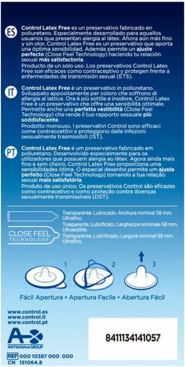 Produktbild Control Latex Free» 5 latexfreie Kondome - absolut geruchslos und hypoallergen (5 Stk.)