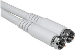 Produktbild Hama SAT-Kabel F-Stecker - F-Stecker, 85dB, weiss, 10m (SAT Kabel)