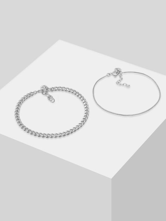 Actual product image Elli Set Panzerkette Gliederkette (16 cm, 925 Silver)