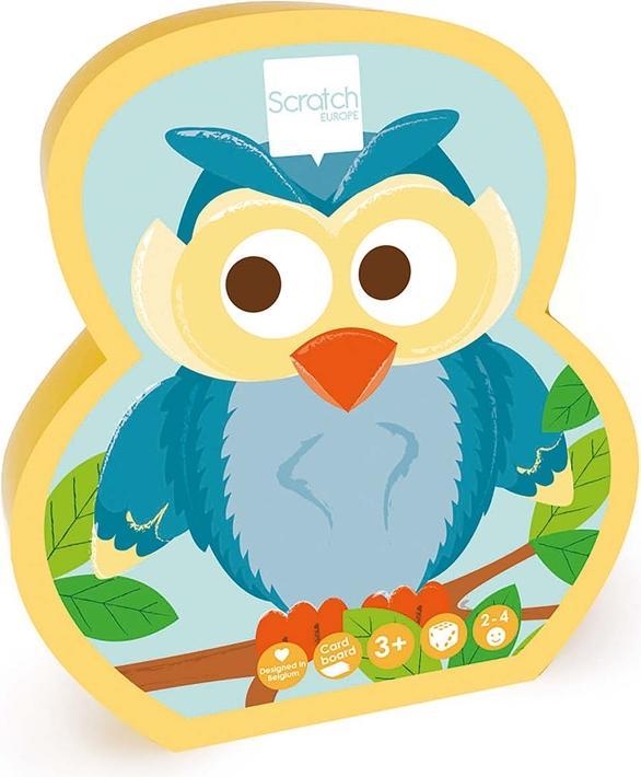 Actual product image Scratch Puzzle dice game owl (German, English, French, Italian)