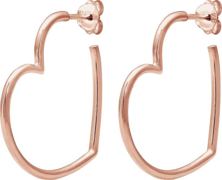 Actual product image Elli Earrings Creoles Heart Love Playful Filigree 925 Silver (925 sterling silver)