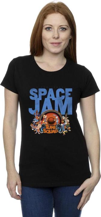 Actual product image Space Jam Womens/Ladies Tune Squad Cotton T-Shirt (L)