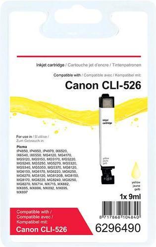 Actual product image Office Depot Ink Cartridge Compatible Canon CLI-526Y Yellow (Y)