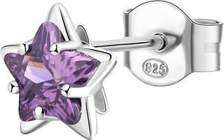 Brosway - Silver single earring Star Fancy Magic Purple FMP95