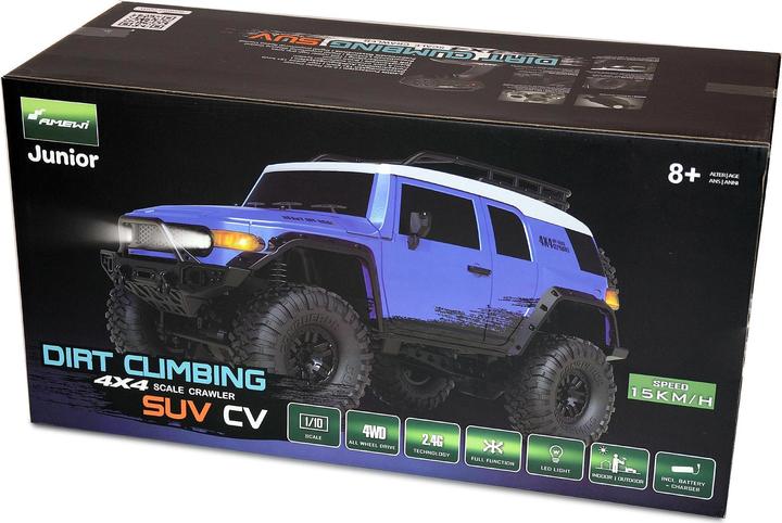 Immagine prodotto Amewi Scala Crawler Dirt Climbing SUV CV, Blu 1:10, RTR (RTR pronto all'uso)