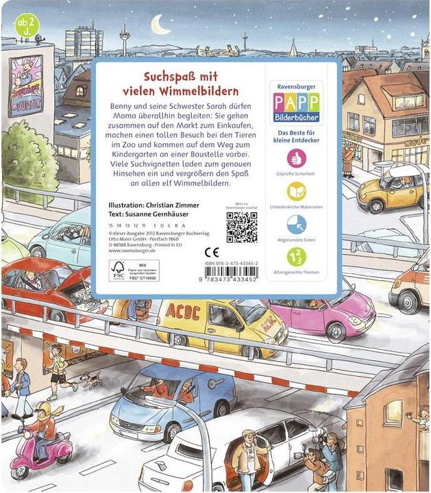 Produktbild Ravensburger Mein grosses Sachen suchen Wimmelbuch (Deutsch, Susanne Gernhäuser)