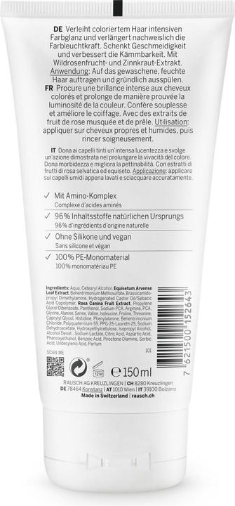 Nutritional values and ingredients Rausch Colour protection Conditi m Wildro 150ml (150 ml)
