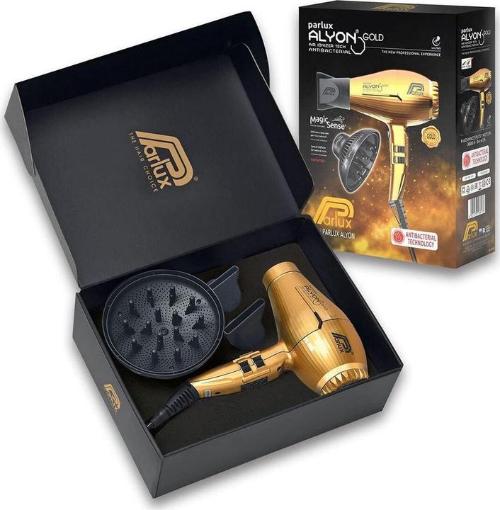 Actual product image Parlux Hairdryer Alyon Ionic, gold with Magic Sense