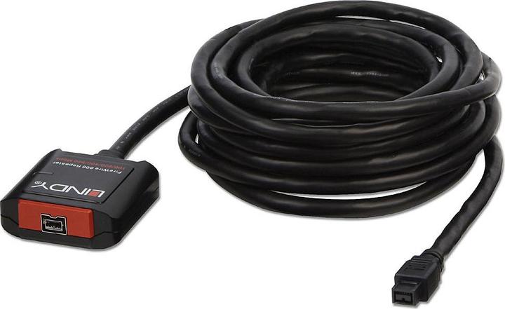 Lindy Firewire 9-polig - Firewire 9-polig, 5 m, Schwarz (5 m, FireWire)