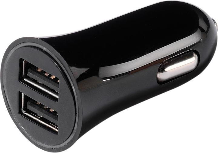 Vivanco KfZ-Ladegeraet mit 2xUSB, 12W, 2.4A, 20er Display, farblich sortiert