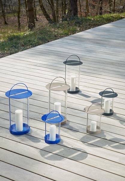 Image du produit Oyoy Living - Maki Lantern L - Bleu Optique (L300488) (26 x 26 x 49 cm)