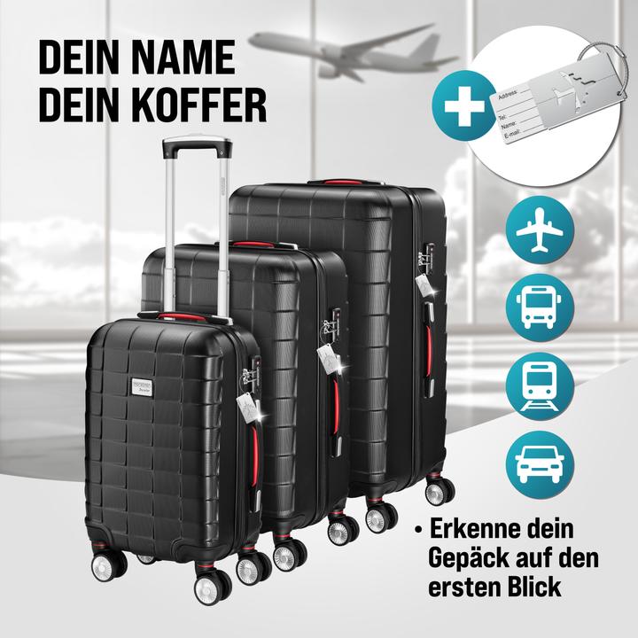 Actual product image Monzana Hard case TSA lock set of 3