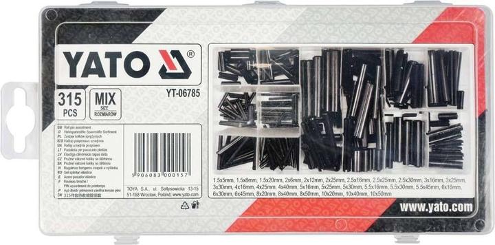 Produktbild Yato Profi Hohlsplinte Sortiment 315 tlg.