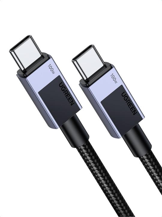 Actual product image Ugreen USB-C to USB-C PD charging cable L512 (gray) 0.5m (0.50 m)