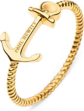 Paul Hewitt Ring Anchor Rope Gold