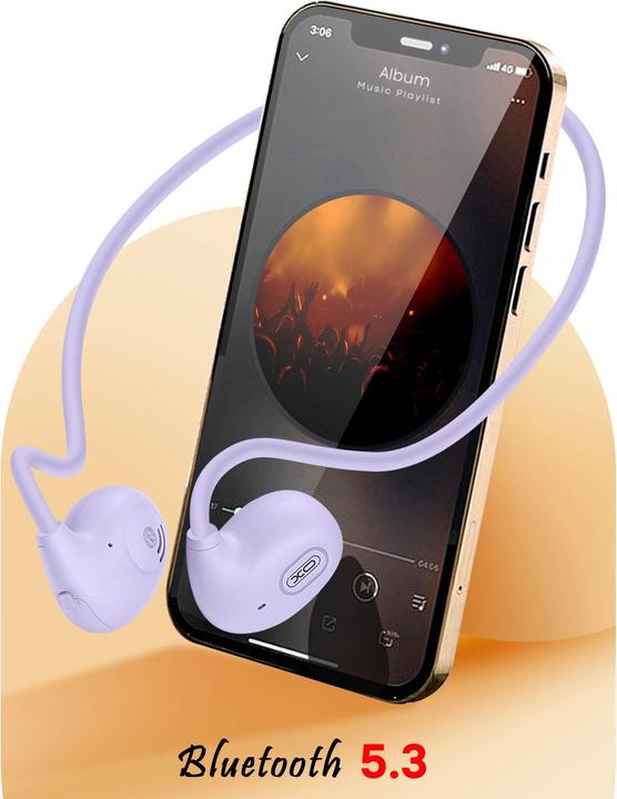 Image du produit xO Ecouteurs Bluetooth BS34 avec conduction osseuse violet (14 h, Sans fil)