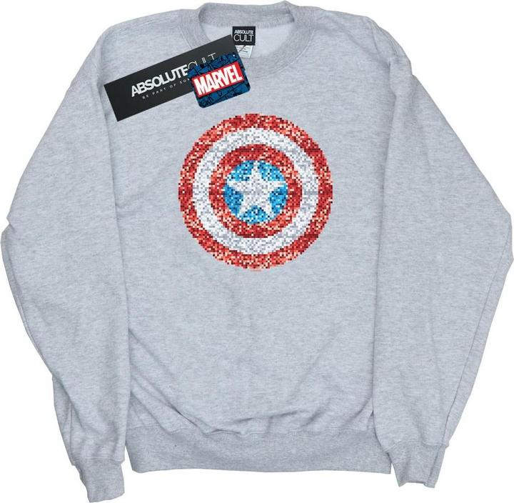 Captain America Pixelated Shield Sweatshirt (M)
