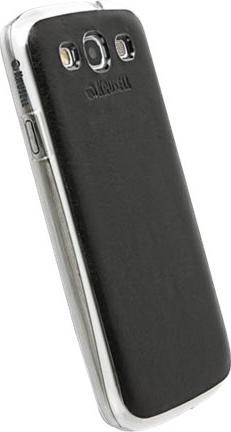 Productafbeelding Krusell Donsö UnderCover - Beschermhoes voor mobiele telefoon - polycarbonaat, synthetisch leer - zwart - (Samsung Galaxy S III)