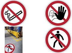 Actual product image Durable Signal stickers for the floor