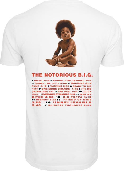 Produktbild MT Biggie Ready To Die Tracklist Tee (M)
