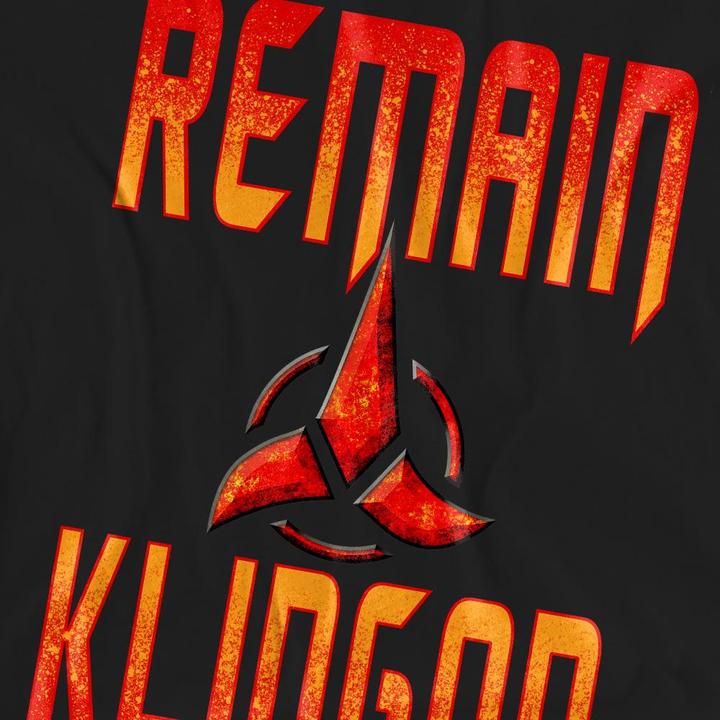 Produktbild Universal Textiles Remain Klingon TShirt (S)