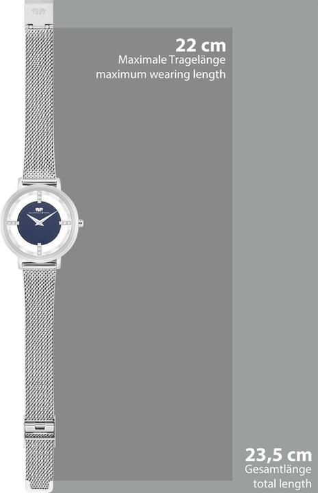 Produktbild Damen Quarzuhr Lucrezia Edelstahl Silber - 33682 (Analoguhr, 36 mm)