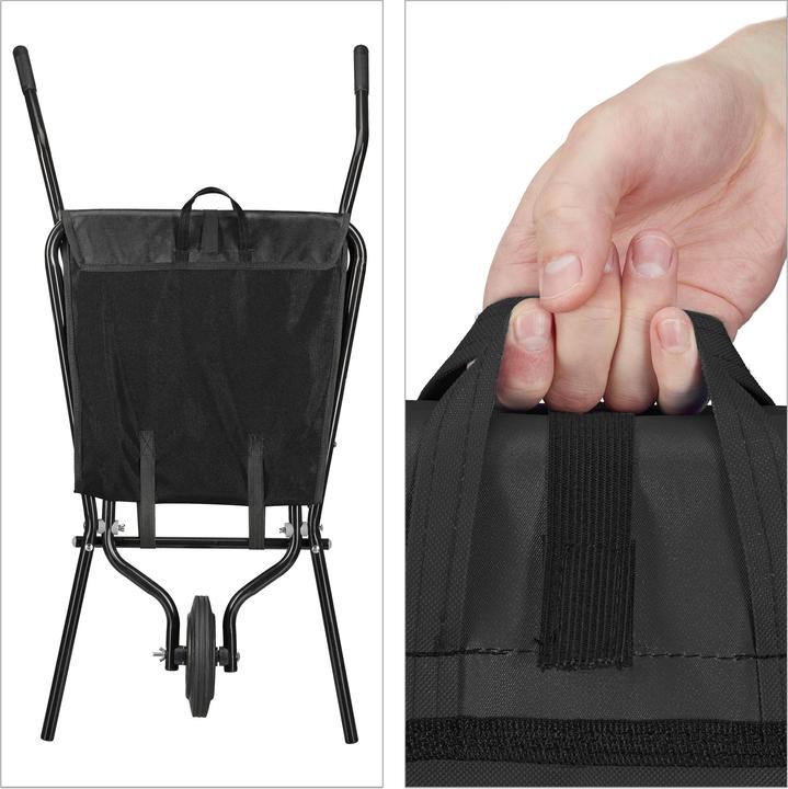Actual product image Relaxdays Folding wheelbarrow