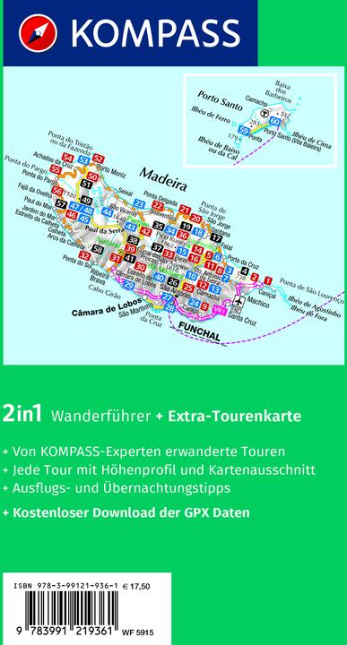 Produktbild Wanderführer Madeira, 60 Touren