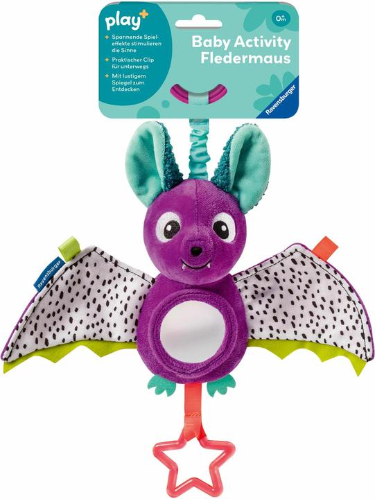 Ravensburger 12034051 Play+ Baby Activity Bat, jouet pour bébé de 0 mois et plus (6 cm)