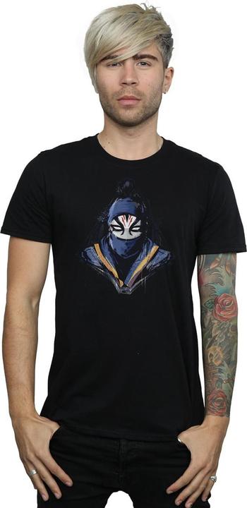 Actual product image Mens Shang-Chi And The Legend Of The Ten Rings Razor Fist Masked Paint T-Shirt (XXL)
