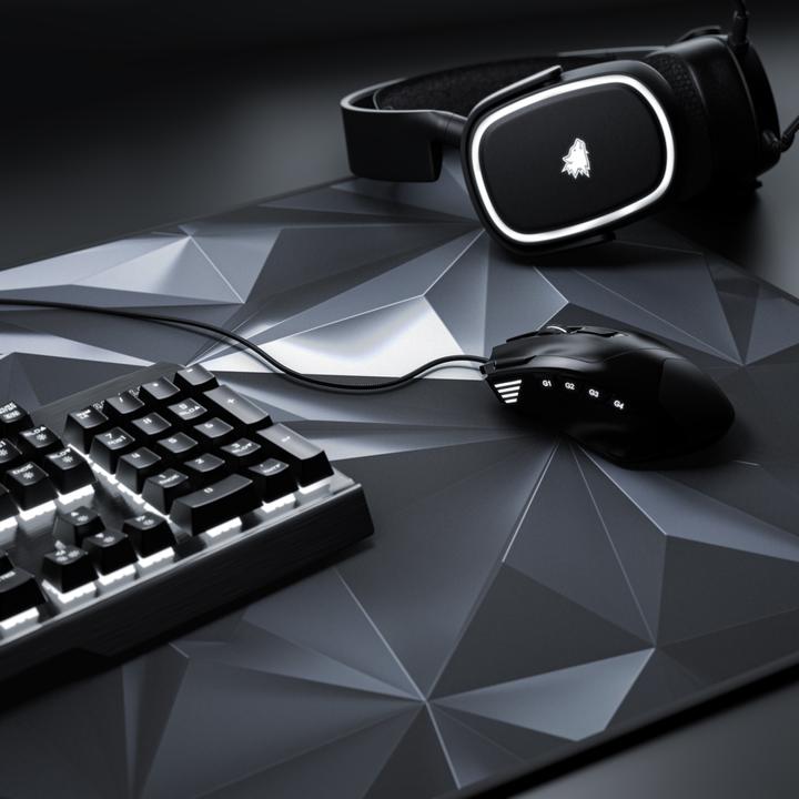 Actual product image Titanwolf Gaming Mouse Pad, 900 x 400mm XXL Mouse Mat, Improves Precision & Speed, Black Crystal (XXL)