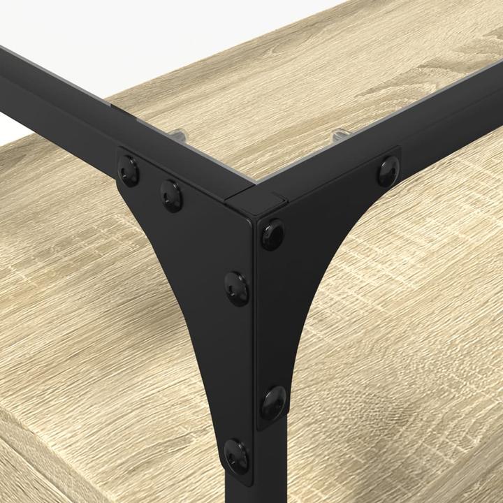 Actual product image VidaXL TV cabinet with glass top 98 x 35 x 51cm