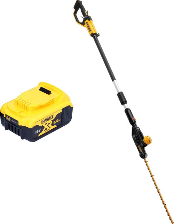 DeWalt DCMPH 566 N Akku Stabheckenschere 18 V 55 cm + 1x Akku 5,0 Ah - ohne Ladegerät (Cordless hedgecutters)
