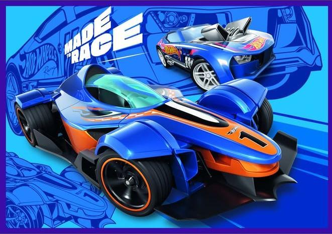 Image du produit Trefl Puzzle 4 x 250 - Mattel Hot Wheels (250 pièces)