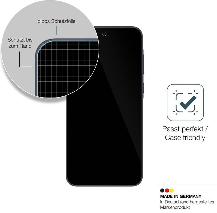 Actual product image Dipos Anti-Shock Screen Protector Clear (1 Piece, Samsung Galaxy A35)