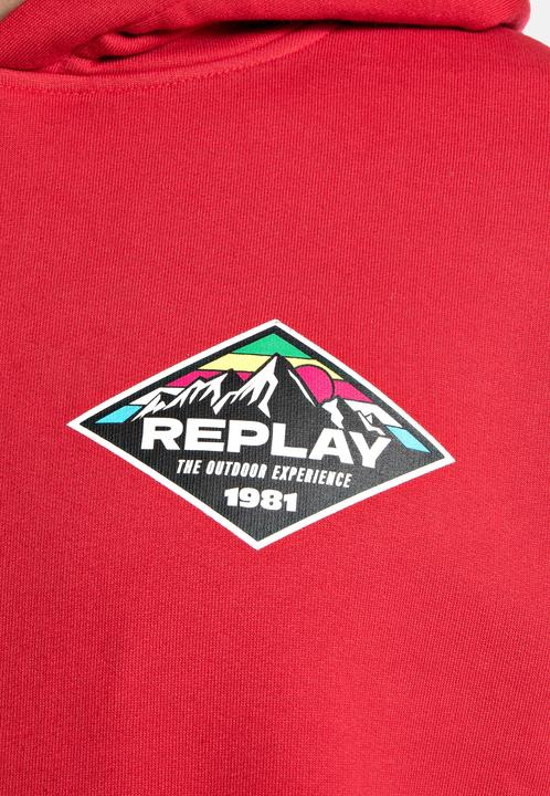 Produktbild Replay Kapuzensweatshirt Hoodie mit Logoprint und Kapuze (M)
