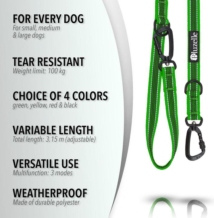Image du produit Bluzelle Laisse double (XL, Chien, Promenade)