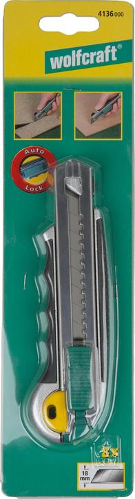 Produktbild wolfcraft wolfcraft 1 Profi-Abbrechklingenmesser 2K, 18 mm (Cutter)