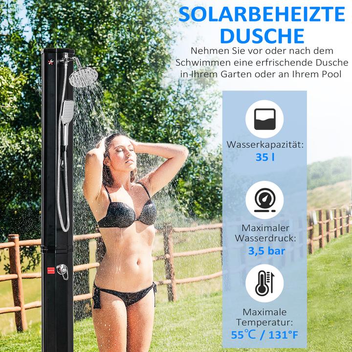 Immagine prodotto Outsunny Doccia solare con funzione di azionamento solare