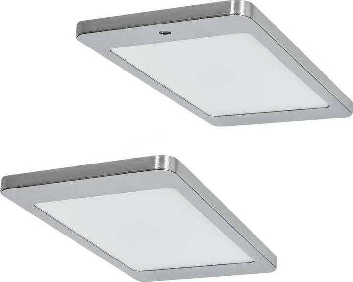 Produktbild Brinkdöpke LED Unterbauleuchte Kyra 2 x 4,8 W warmweiss Edelstahl Optik Dimmer Konverter Flächen-LE (399 lm)