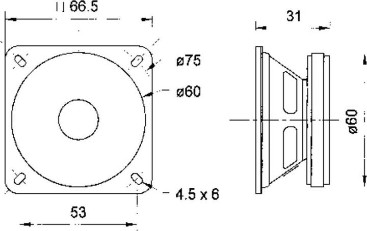 Actual product image Visaton Loudspeaker 8W 4Ohm