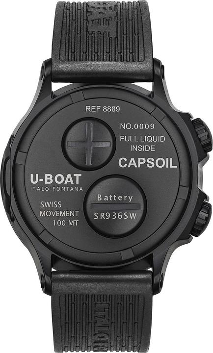 Produktbild U-Boat 8889 Capsoil Doppiotempo DLC GMT 45mm 10ATM (Analoguhr, 45 mm)
