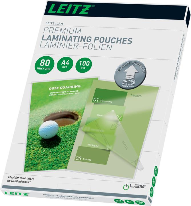 Image du produit Leitz Film de lamination (A4, 100 pièce(s), 80 µm)